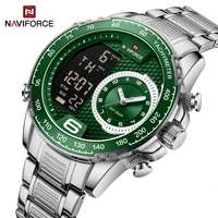 naviforce top original mens watch fashion waterproof watch for men multifunctional chronograph sports luminous display watch