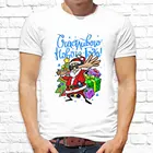 Мужская новогодняя футболка  Новый год 2022 Дед мороз оверсайз большой размер 10 XL