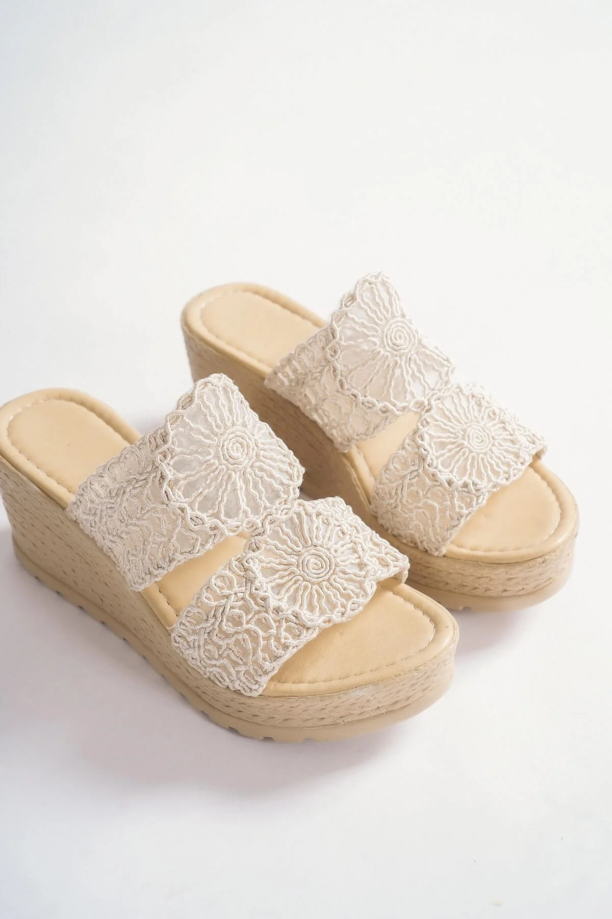 

Women Wedge Heel Nude Color Slippers - TRY5005C