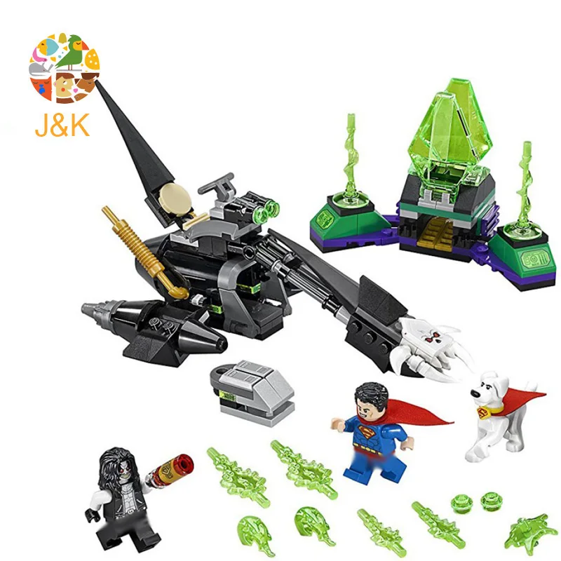 76096 219 шт Супер Герои серии Krypto Team-up Lobo Бэтмен модель строительные блоки кирпичи