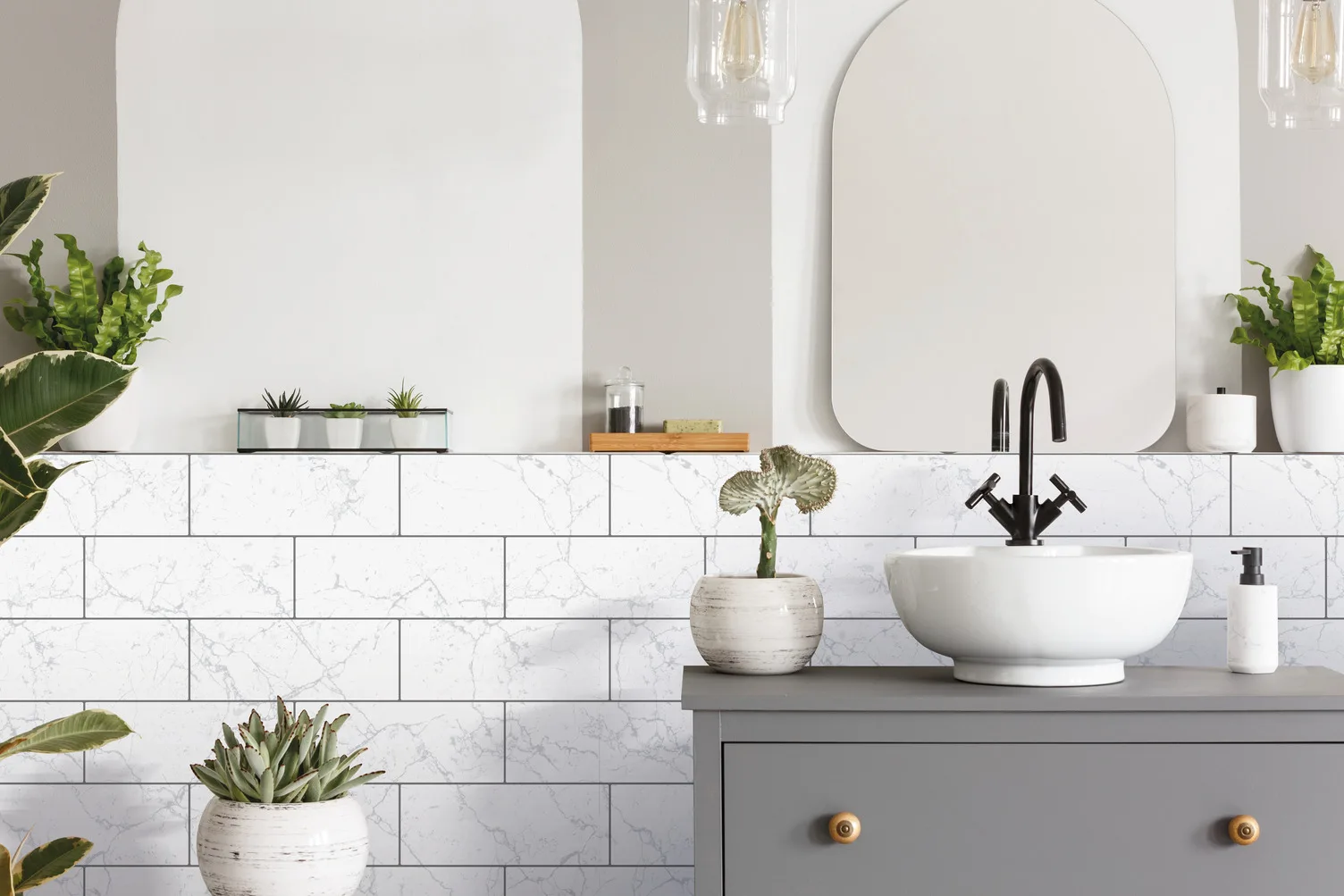270-0175 CERAMICS - Стеновое покрытие рулонное (67.5см х 20м) Мрамор | Дом и сад