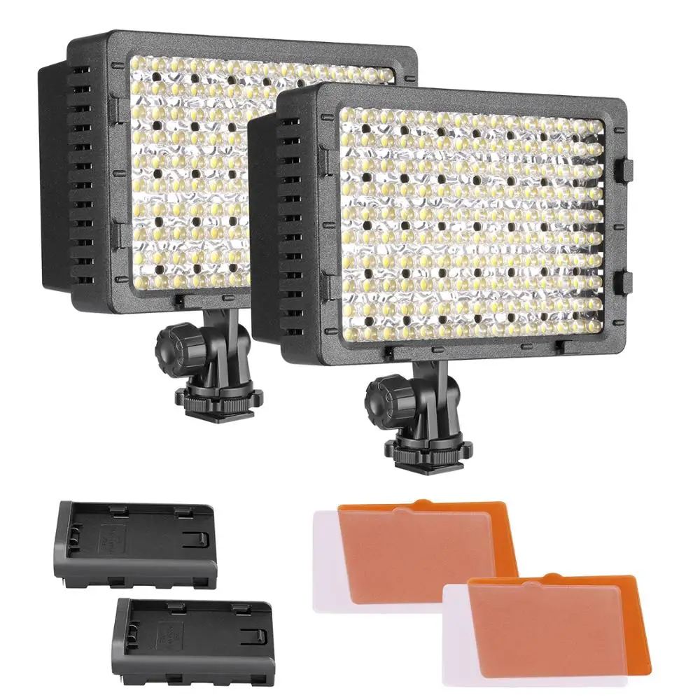 NEEWER 160 LED Затемнения Свет Видеокамера для Canon Nikon Pentax Panasonic SONY Samsung Olympus Цифровых