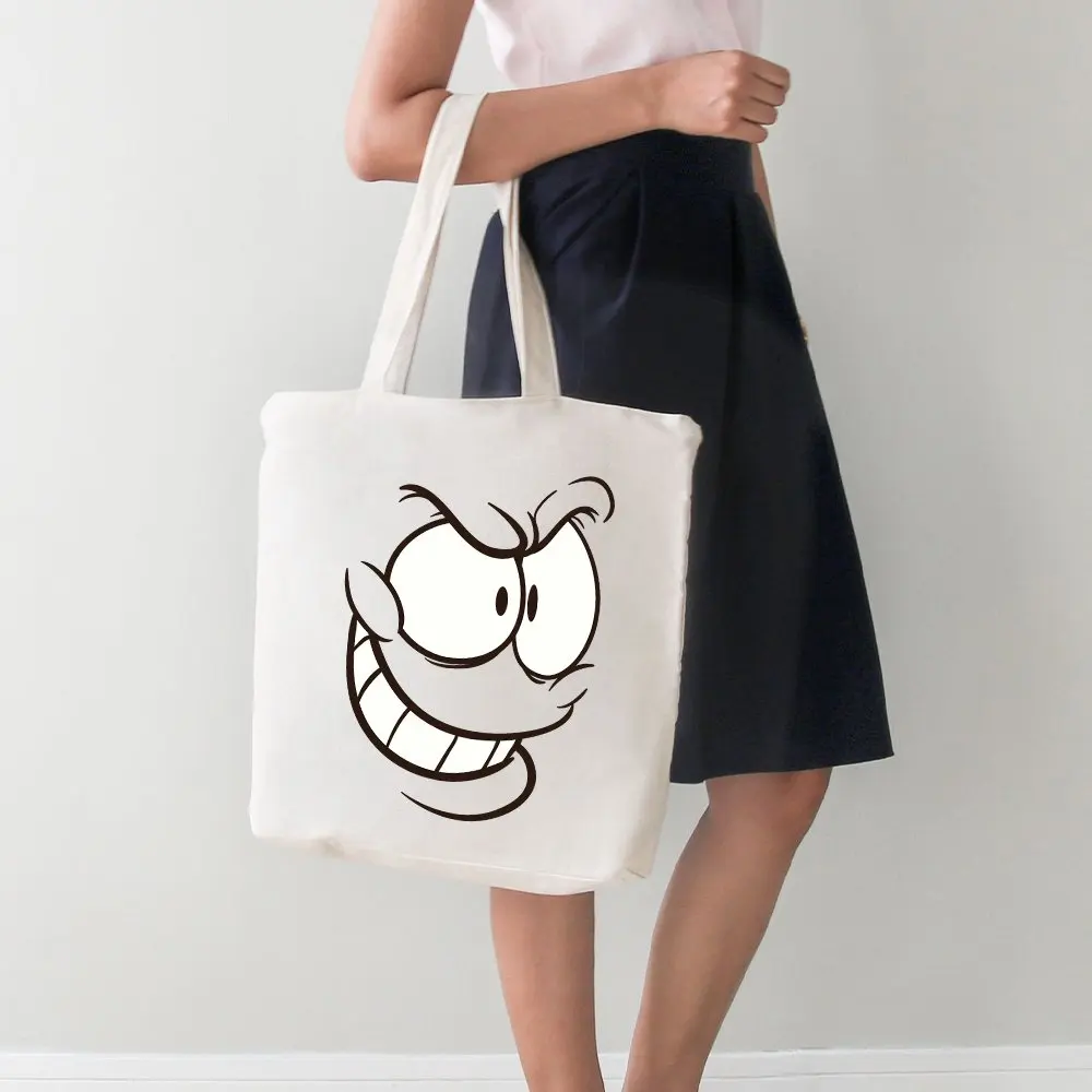 Angemiel Bag Big Catty gülüschlü Smiley Shopping Beach Tote | Багаж и сумки