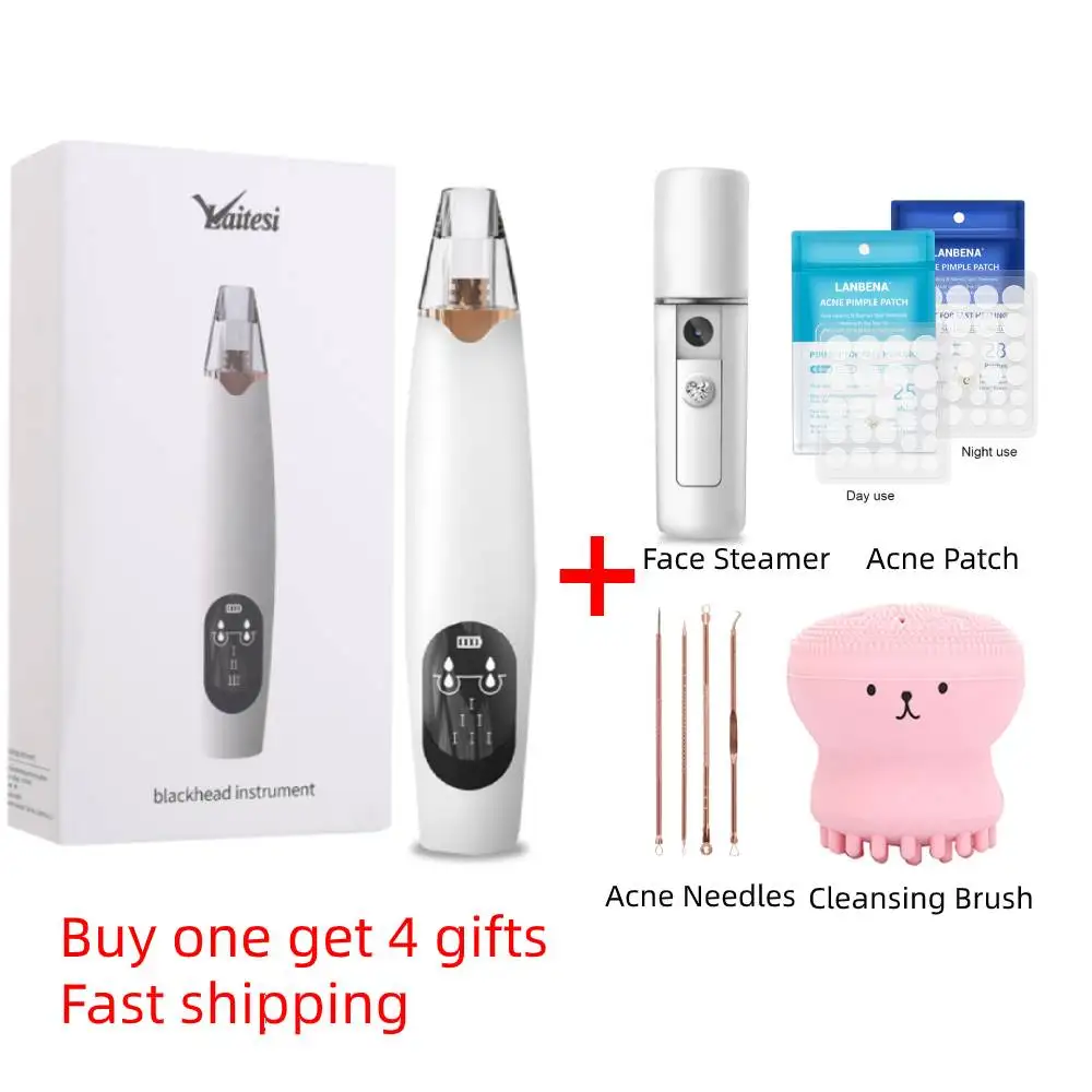 USB устройство для удаления угрей вакуумный + отпариватель Fase распылитель прыщи