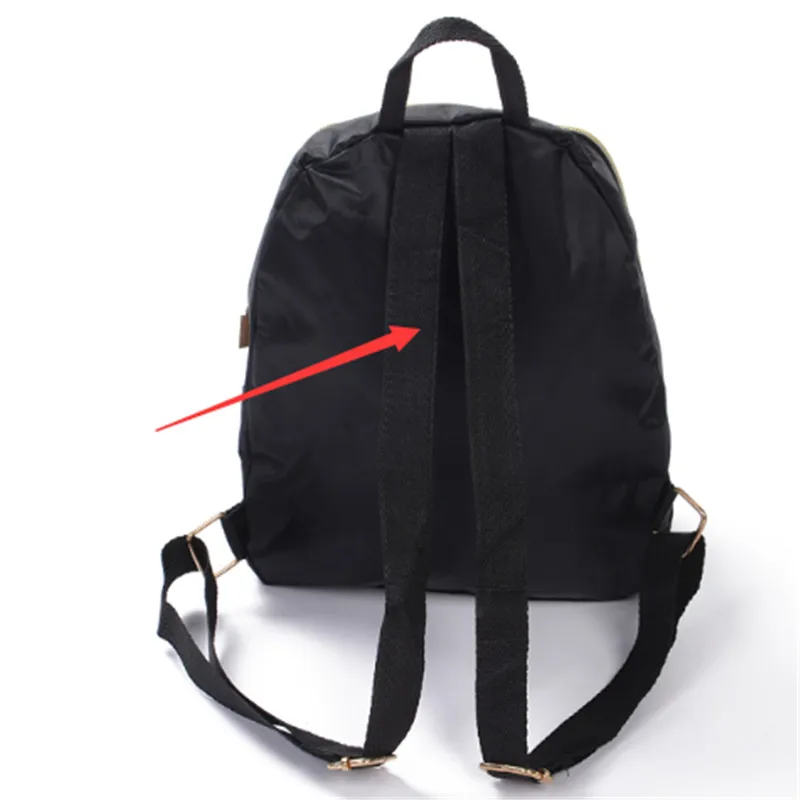 Новинка хит продаж водонепроницаемый нейлоновый рюкзак женские черные школьные