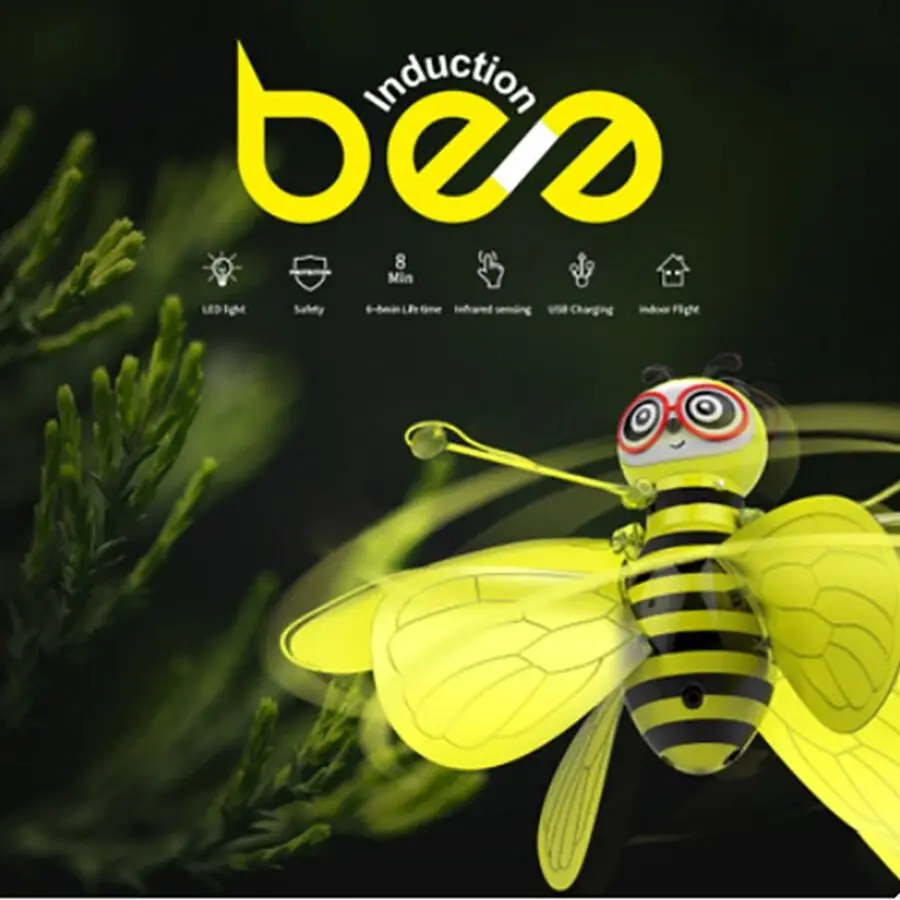 Мини-Дрон индукционный ручной пчелиный НЛО игрушки для детей пчелиные дроны