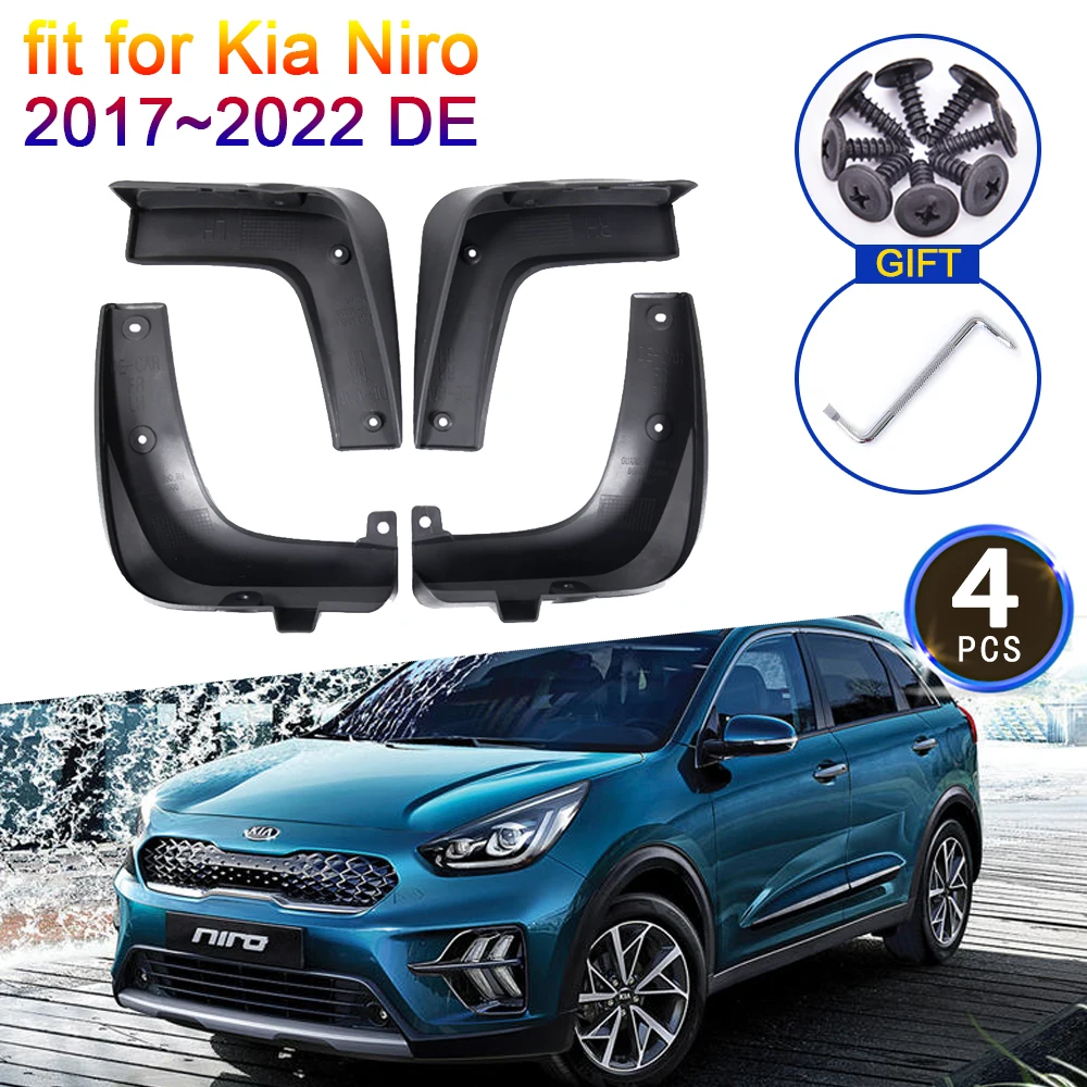 

4x for Kia Niro 2017 2018 2019 2020 2021 2022 DE Mudguards Fender Front Rear Mud Flaps New Guard Splash Car Styling Accessories