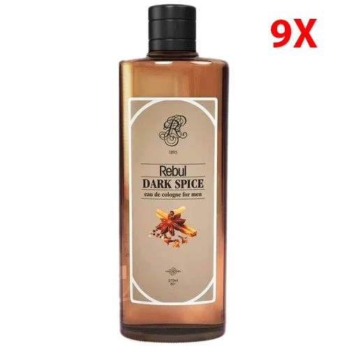 

Потрясающий с его прекрасным запахом Rebul Dark Spice для мужчин Одеколон 80 градусов 9X 270 мл