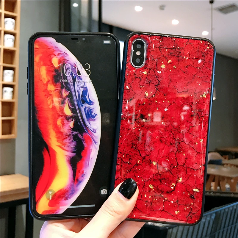 Гладкий пластиковый мраморный чехол для IPHONE 12 MINI/12 PRO MAX/11 Pro MAX/XS MAX/XR/100 Plus защитный