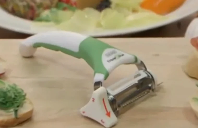 Set triple sliser and 2 knife vegetable cutter (White Green) |