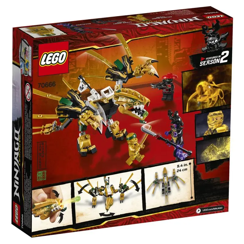 Конструктор LEGO Ninjago 70666 Золотой Дракон | Игрушки и хобби