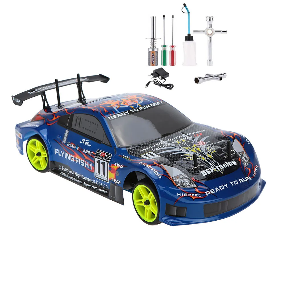 HSP RC автомобиль 4wd 1:10 на дороге гоночный двухскоростной дрифт игрушки 4x4 нитро газ