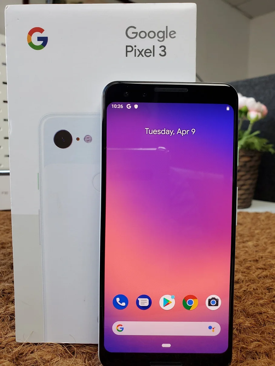 Google Pixel 3 Восьмиядерный LTE мобильный телефон 5," 4 Гб ОЗУ 64 Гб ПЗУ Snapdragon 845 Google смартфон