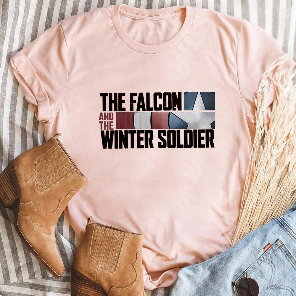 

The Falcon and The Winter Soldier Shirt Casual Unisex T-shirt Female Vacation Crewneck Tee Classical Punk Women Hipster Tops