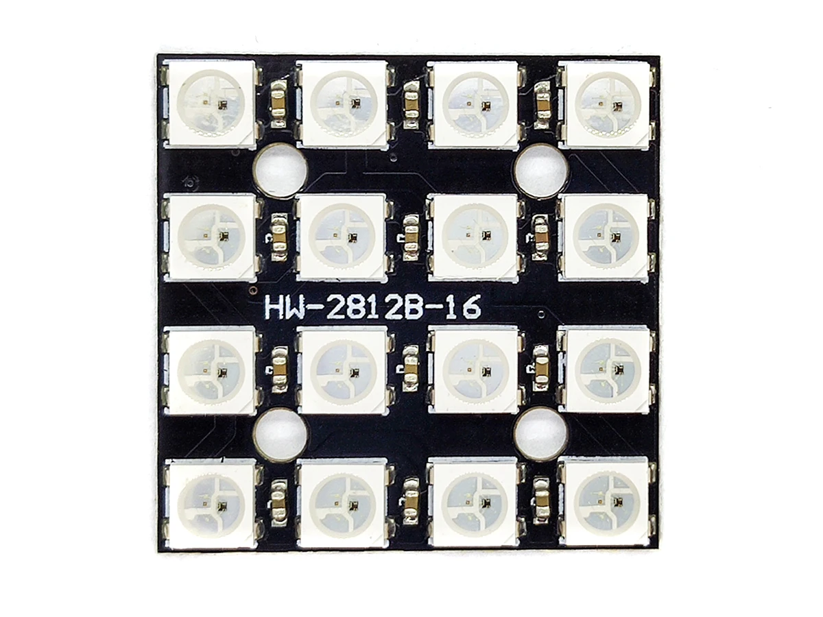 Светодиодная матрица 4 х 16 адресных RGB светодиодов WS2812 | Электронные компоненты и