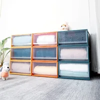 Drawer-type storage box household wardrobe storage floor-to-ceiling stackable combination storage cabinet