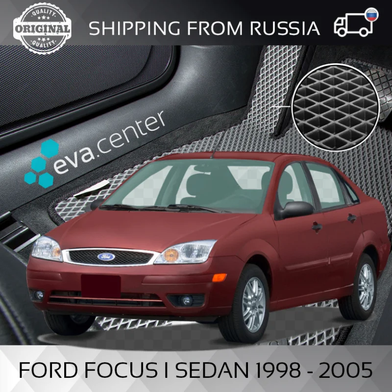Car Mats Eva for Ford Focus I sedan 1998 - 2005 set of 4x mats and jumper tunnel/Eva car stickers | Автомобили и мотоциклы