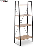 WOLTU 60*35*148cm 4-Tier Wood Bookcase Frame for Living Room 1