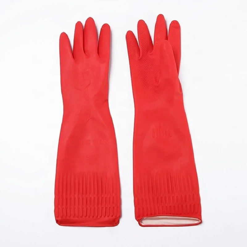 

2022 женские водонепроницаемые резиновые латексные перчатки для мытья посуды, прочные кухонные рабочие приборы для уборки дома