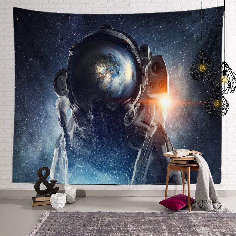 

New Product Suitable For Four Seasons Dormitory Living Room Bedroom Astronaut 150x100cm Colorful Bohemian Style Tapestry Polyest