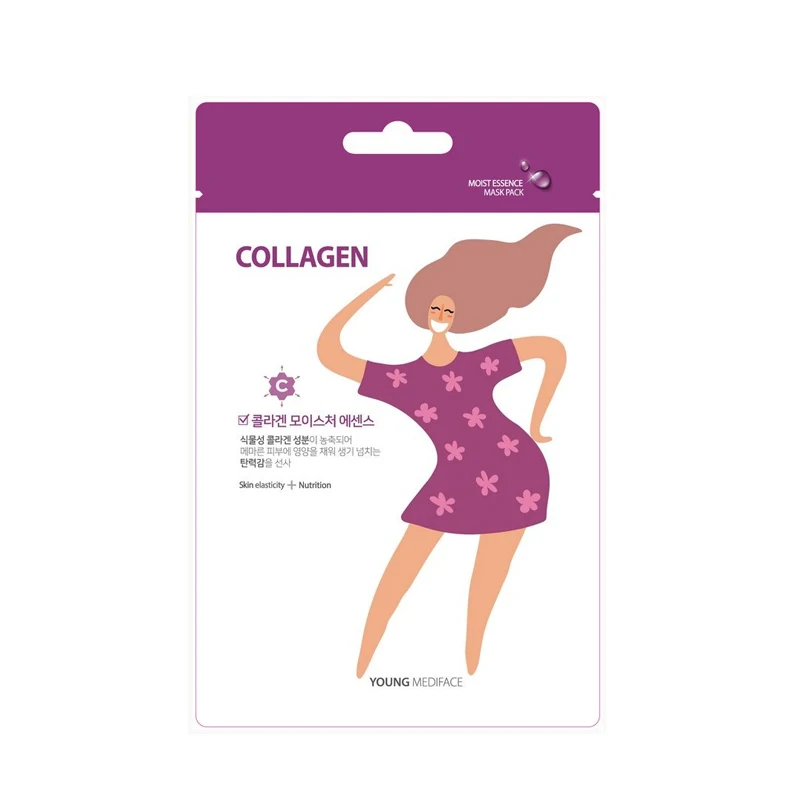 Маска для лица тканевая увлажняющая Young Mediface Collagen 25 г |