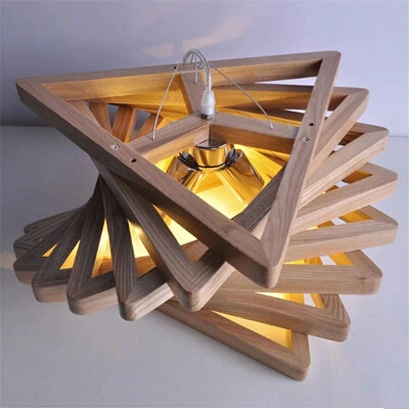 値段 ポストモダン契約木製ダイニングルームペンダントライトスパイラル木製デザイナーライトカフェライトバーランプ送料無料