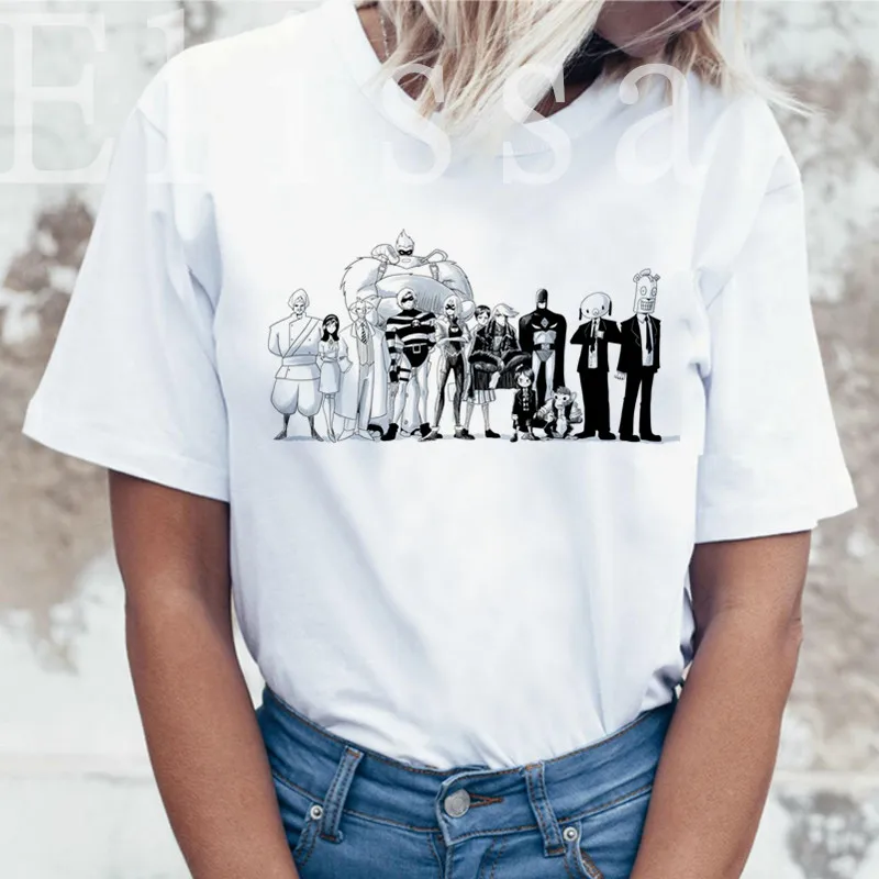 Женская футболка с принтом зонтика белая в Корейском стиле Харадзюку винтажные