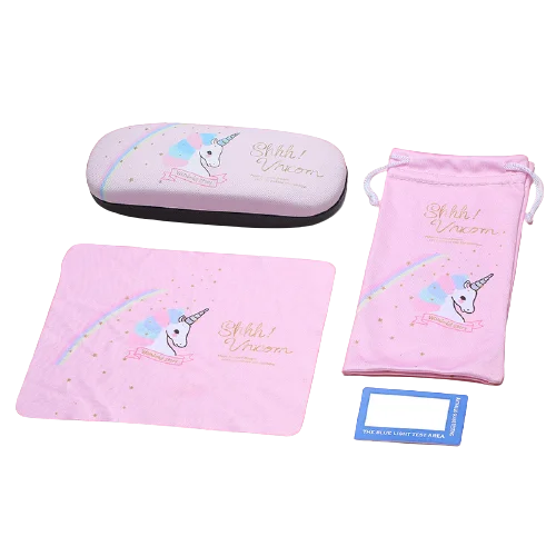 With Bags Cute Cartoon Animal Mirror Cleaning Cloth Girls Children Spectacle Case Gift
