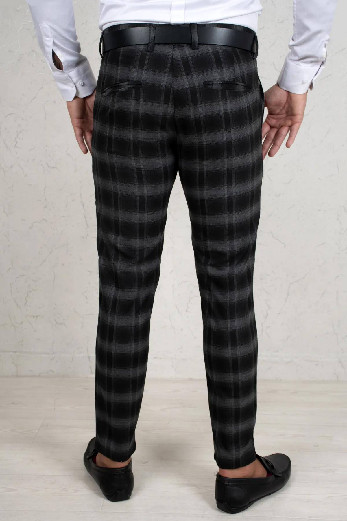 

DeepSEA Black Sports Tight-Fitting Cut Fabric Pants 2100254