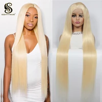 sedittyhair honey blonde straight frontal brazilian wig 13x4 lace wigs 613 blonde lace front human hair wigs for black women