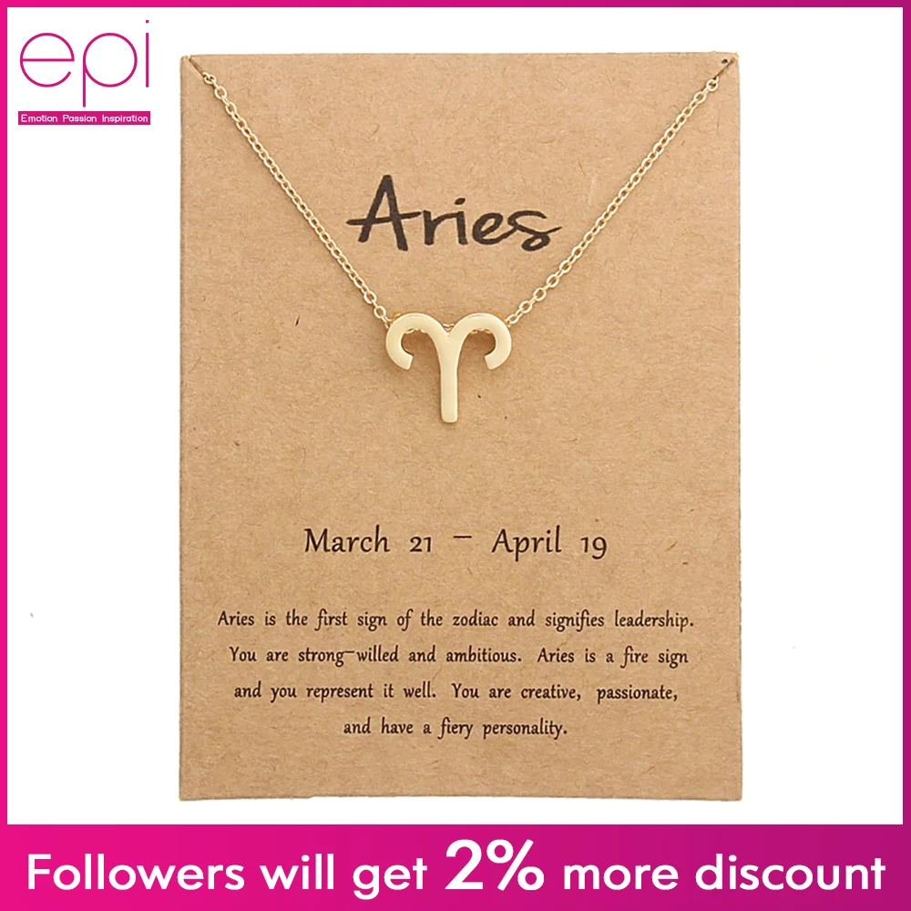 EPI 12 подвеска в виде созвездия Золотая цепочка ювелирное изделие чокер Знак