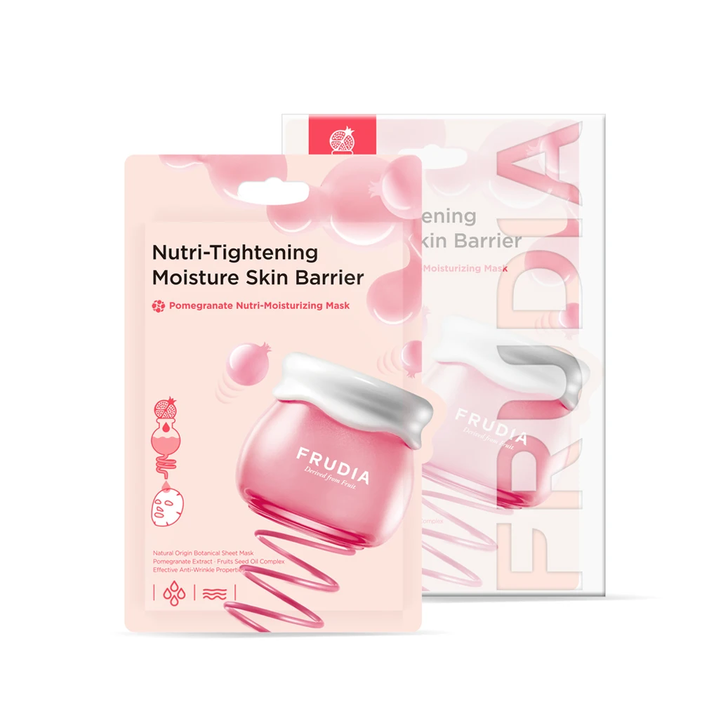 

Facial Mask - Pomegranate Nutri-Moisturizing Sheet Mask(5pcs) Frudia Cream Moisturize Essence Face Care Skin Care Korea Cosmetic