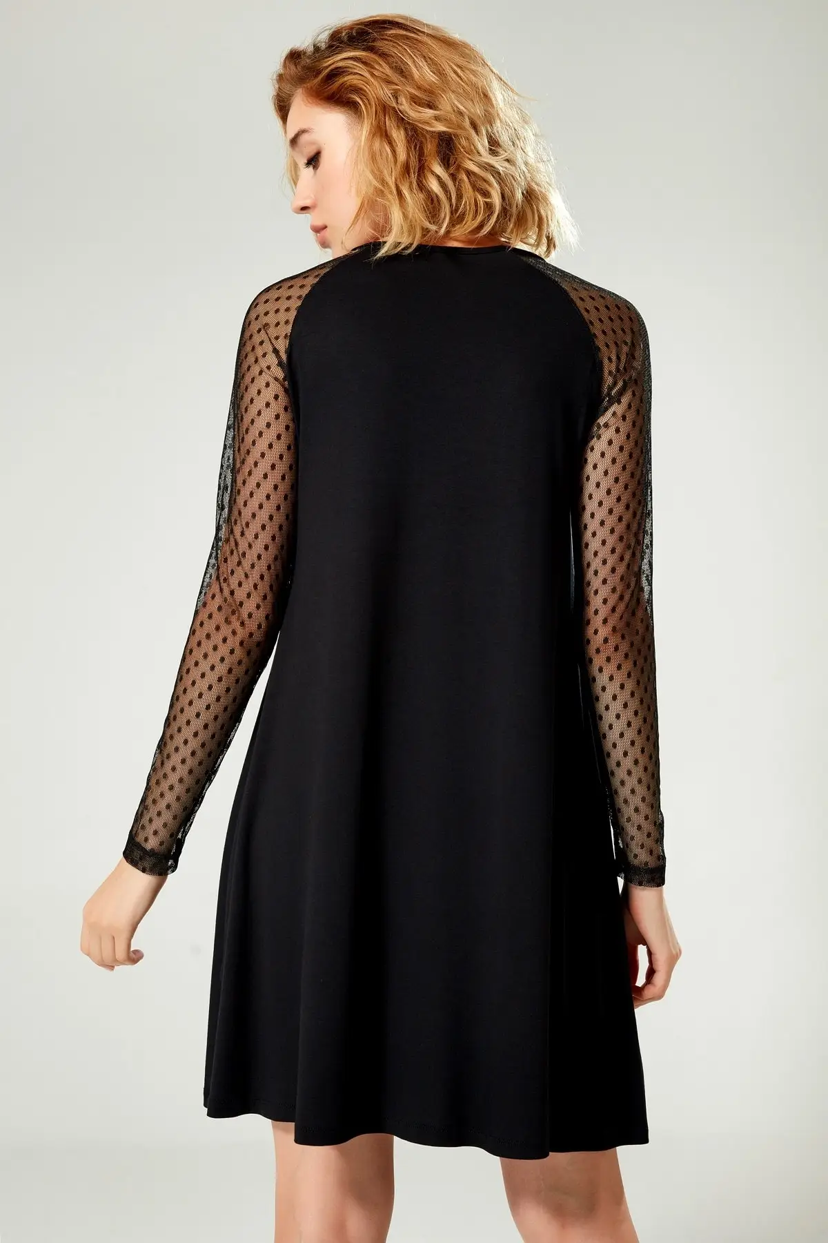 Boutiquen женское платье из фатина в черный горошек 2156|Женские платья| |