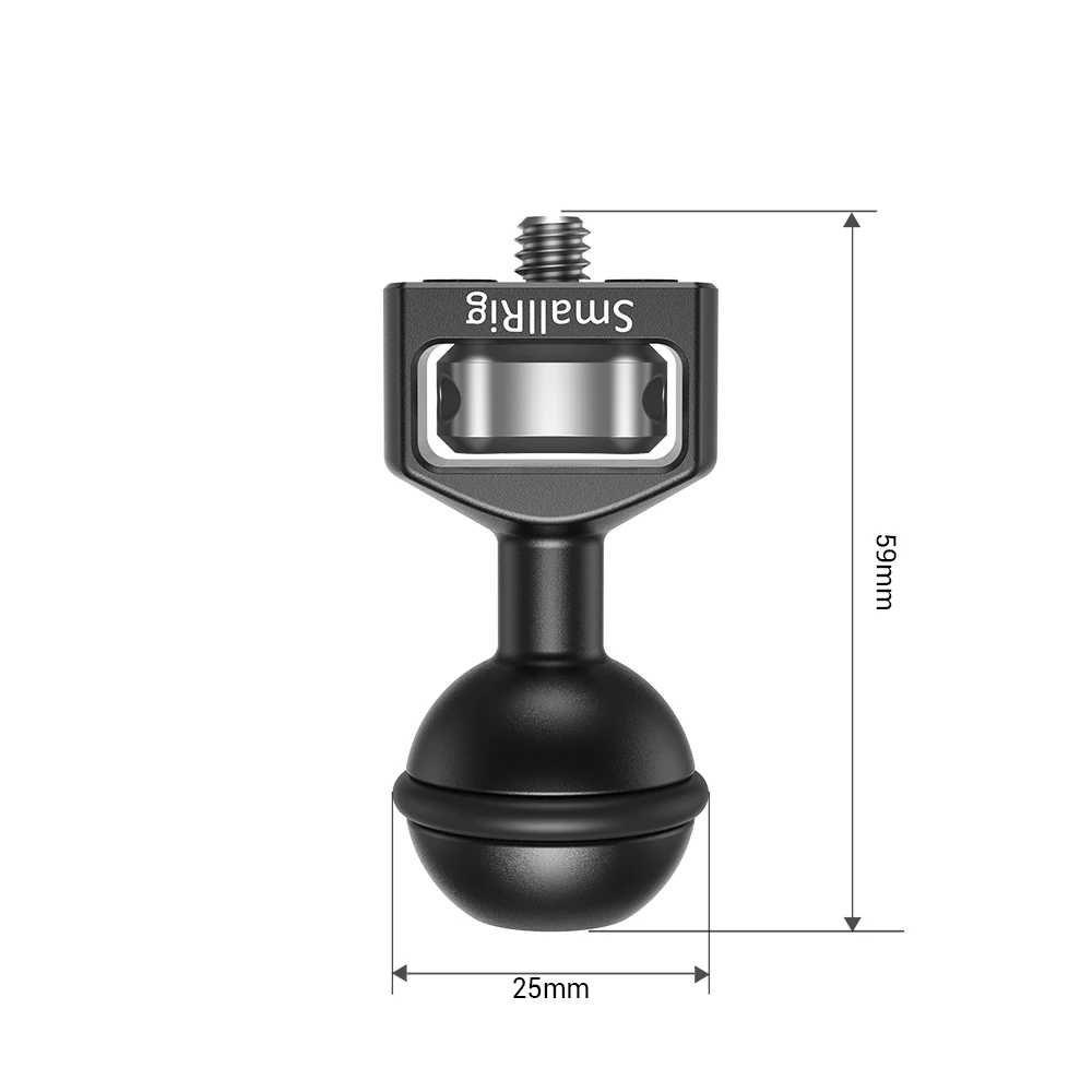 SmallRig двойная DSLR сферическая головка с камерой Rig резьбой 1/4 для Magic Arm DIY камера 2132 |