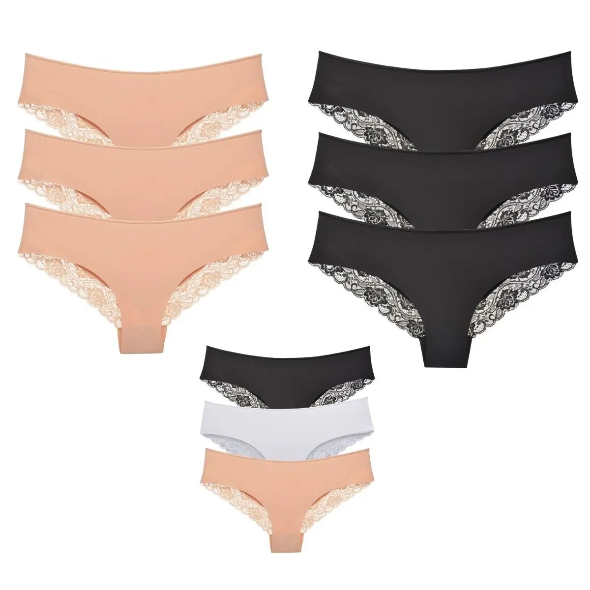 

Hijab Underwear Laser Cut Ruched Panties Combed Soft Cotton Fabric Comfortable Fit Sexy Sweatproof Fashion Muslim Lady Special D