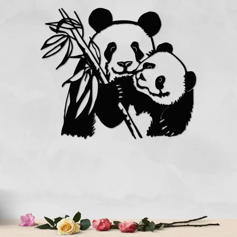

METAL DECOR WALL pandas - Wall decor - Home Decor