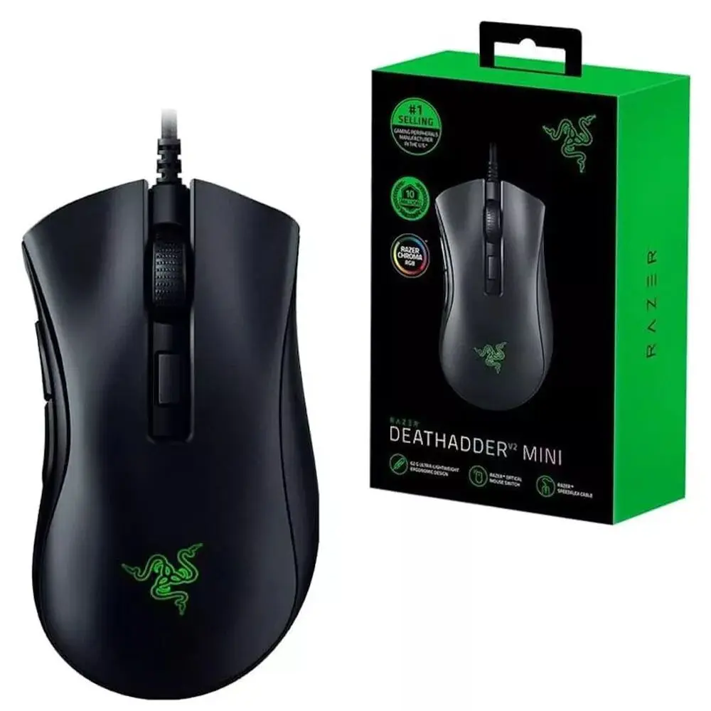 Игровая мини-мышь Razer DeathAdder V2 с оптическим датчиком 8500 DPI 62G мягкий дизайн Chroma RGB