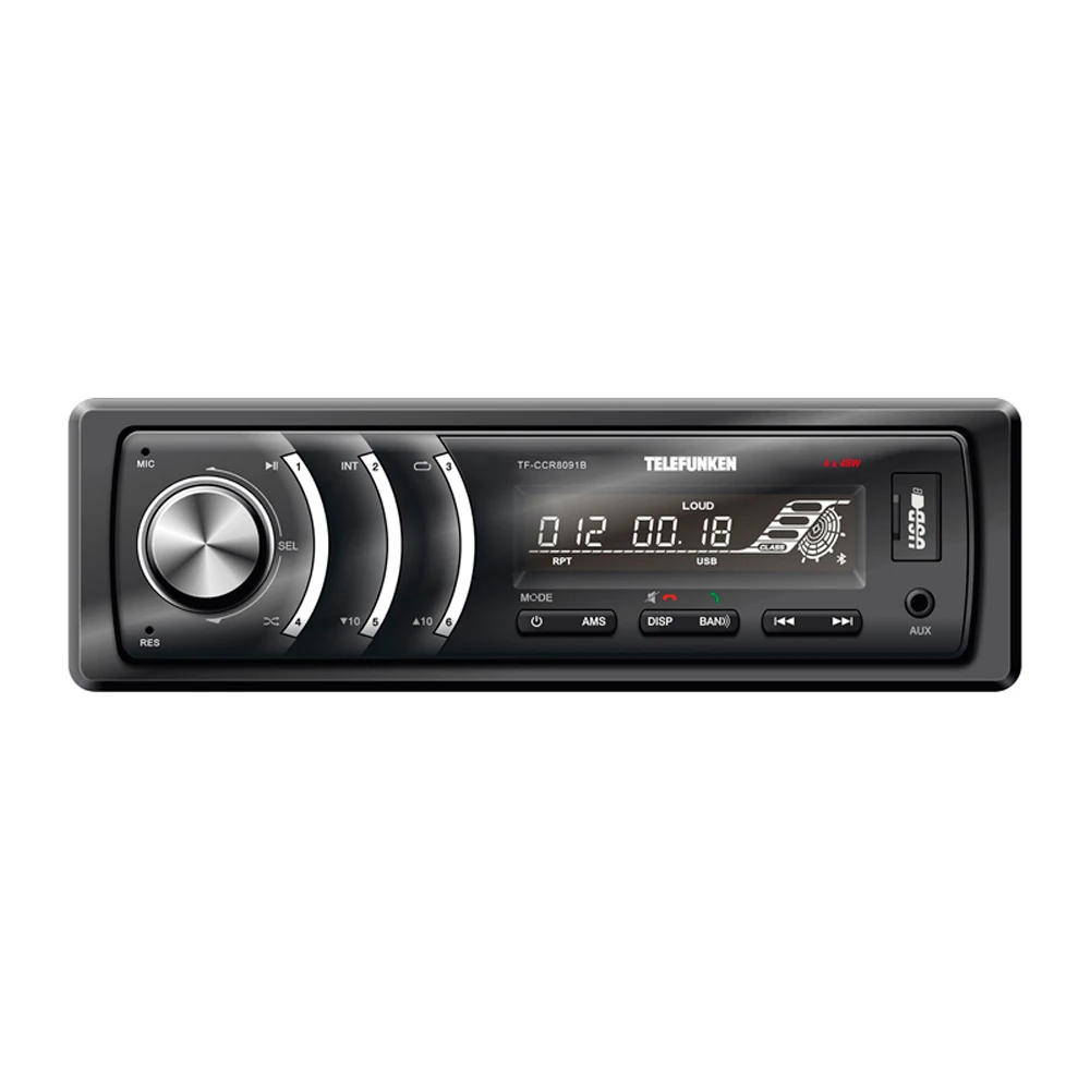 Автомагнитола Telefunken TF CCR8091B черный|MP3-плеер для авто| |