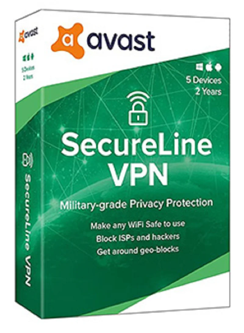 

Avast SecureLine VPN - 5 Devices 1 YEAR