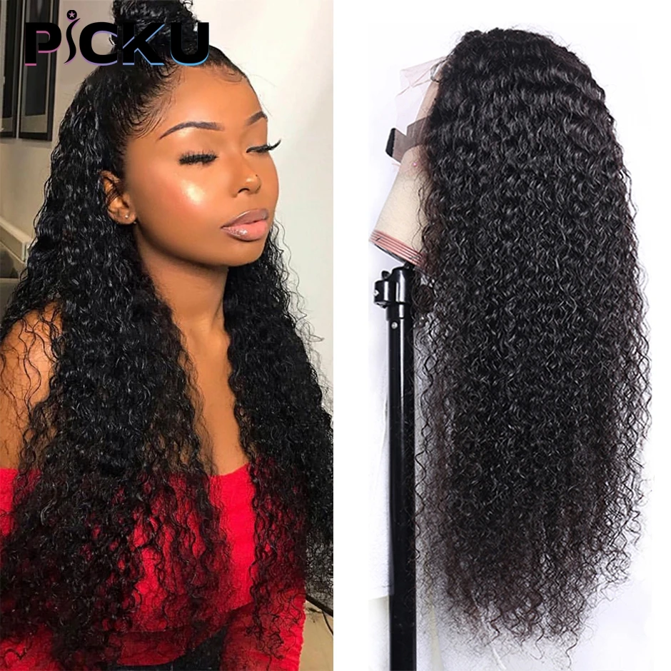 

Mongolian Kinky Curly Lace Closure Wigs 4x4 Lace Closure Human Hair Wigs Preplucked With Baby Hair 5x5 Curly Wigs For Women