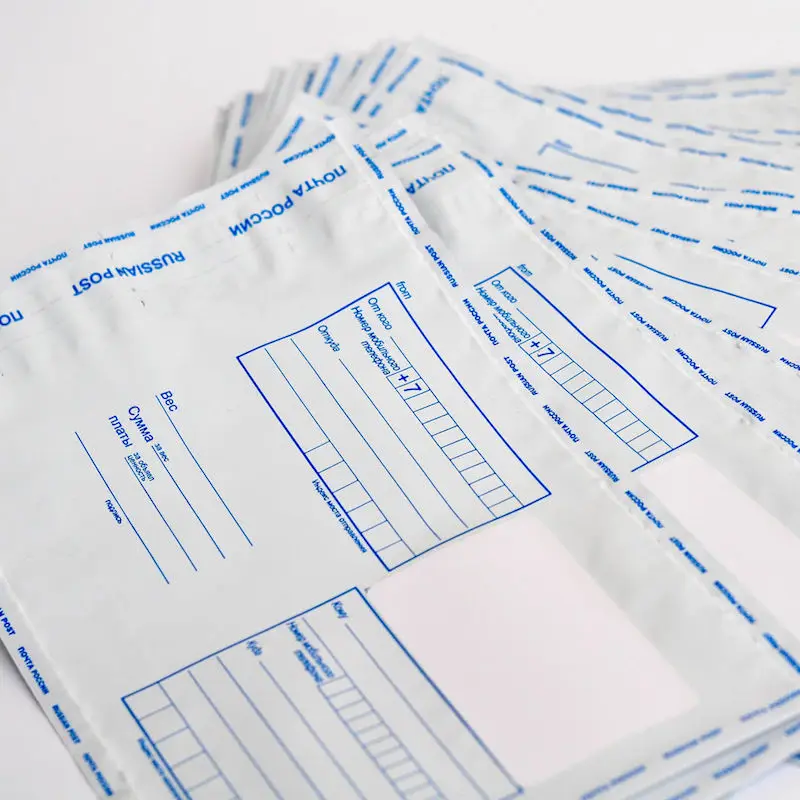 25 или 50 шт Почтовый пластиковый курьерский пакет конверт упаковка отправления