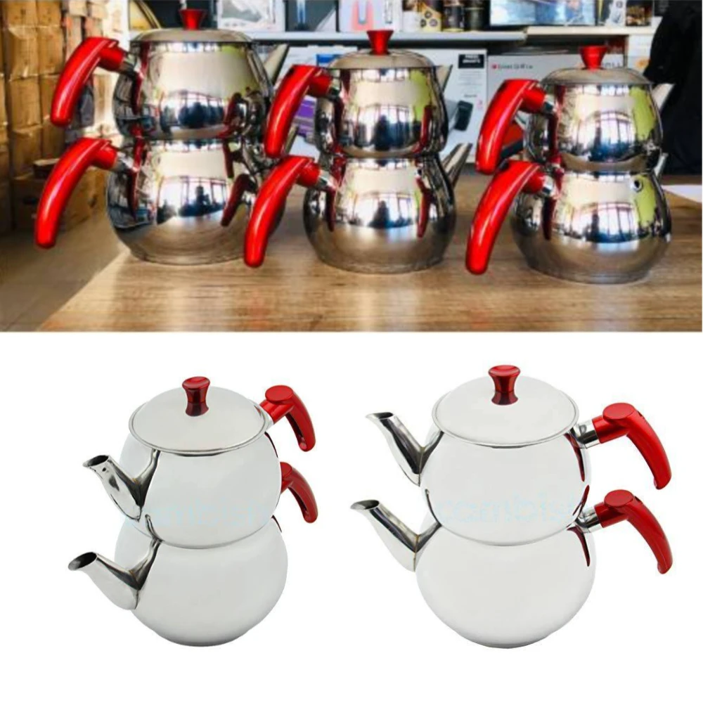 Набор чайников из нержавеющей стали в турецком стиле наборы 3 разных размера на 4 6