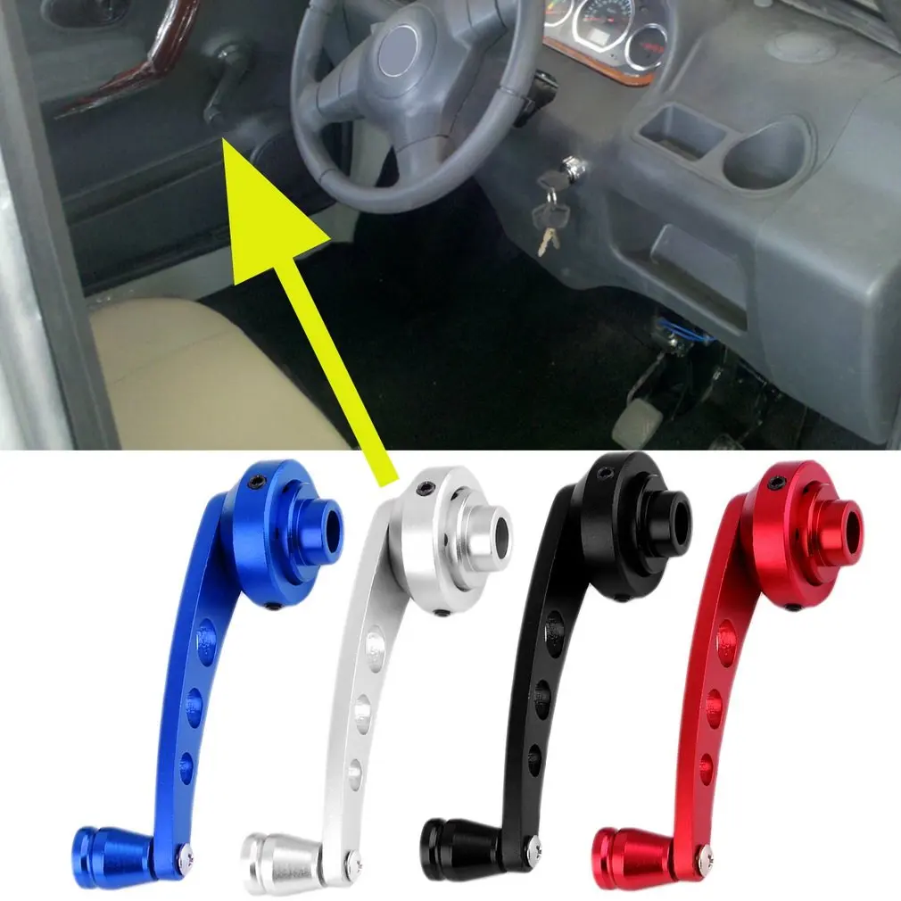 

New 2 Pcs Universal Fit Promotion Aluminum Back Replacement Vehicle Auto SUV Truck Car Window Crank Handles Winder Riser Kit