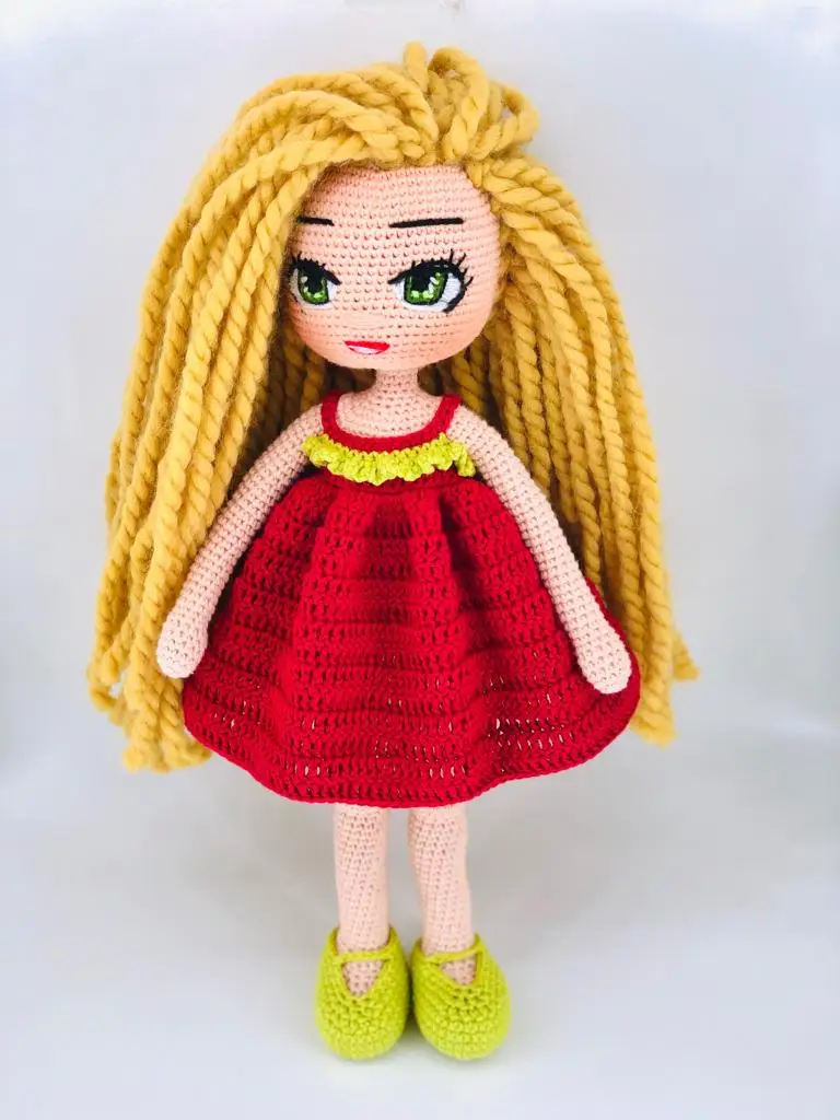 Амигуруми Органическая вязаная игрушка девочка | Игрушки и хобби