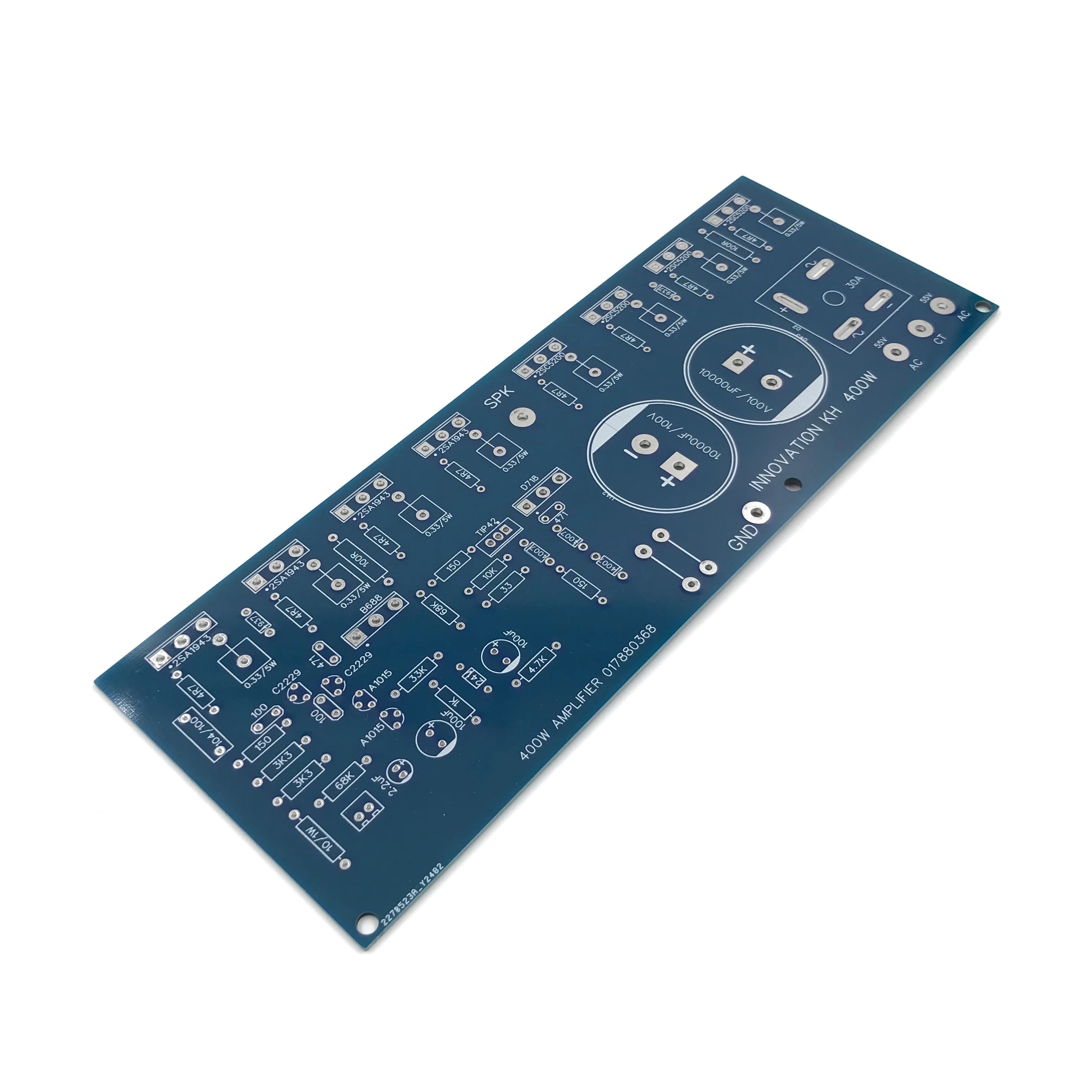 Печатная плата усилителя мощности 400 Вт печатная с выпрямителем и регулятором