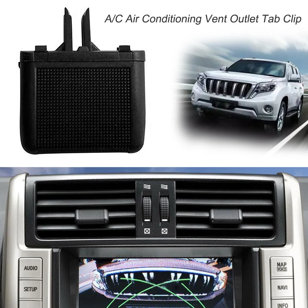 

Auto Car Front Center A/C Air Conditioner Vent Outlet Tab Clip Repair Kit for Toyota Prado 2010-2017 Automobiles Accessories