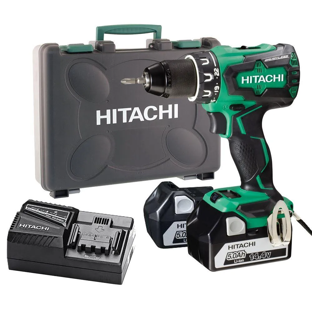 Hitachi DS14DBSL 14 4 Вольт/5.0Ah li ion 2 беспроводной бесщеточный Профессиональный