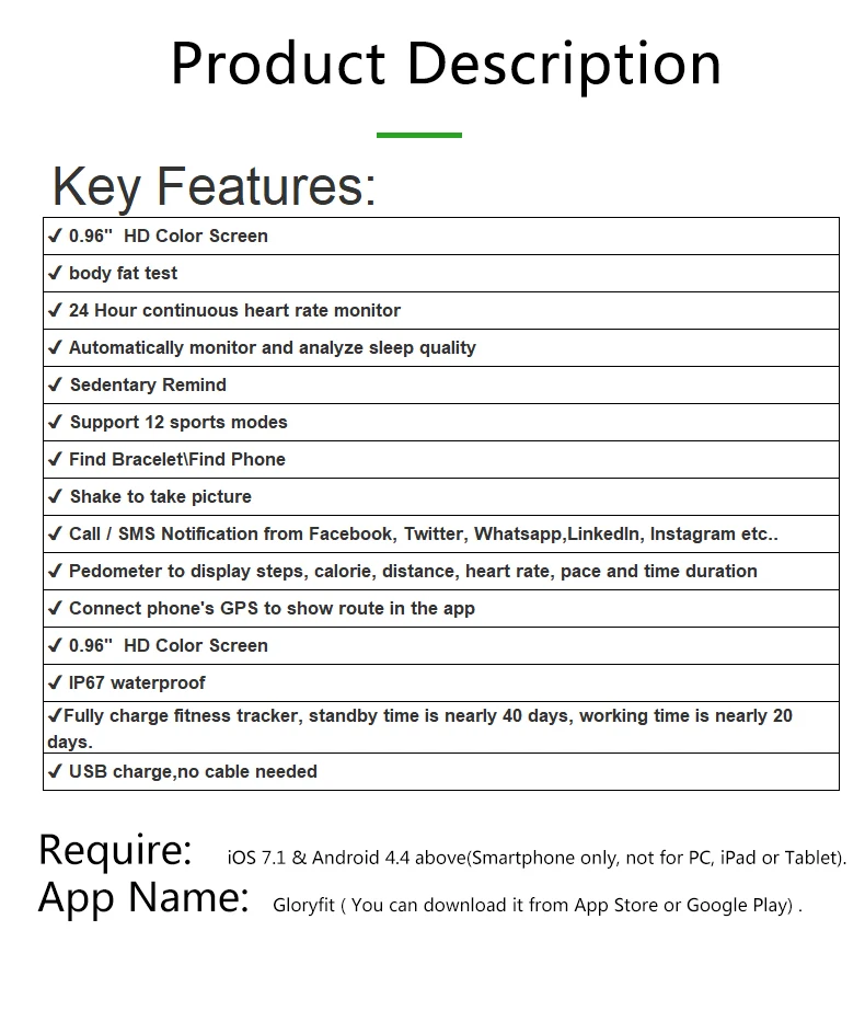 Accalia Новый смарт браслет фитнес трекер OLED спортивный PPG + ЭКГ для IOS