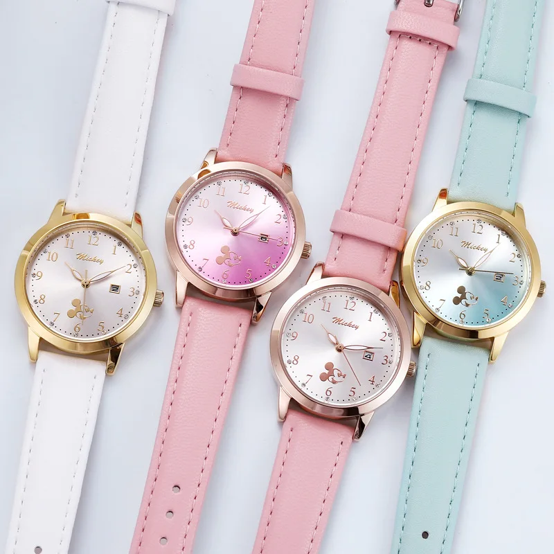 Оригинальные повседневные кварцевые наручные часы для девочек с изображением