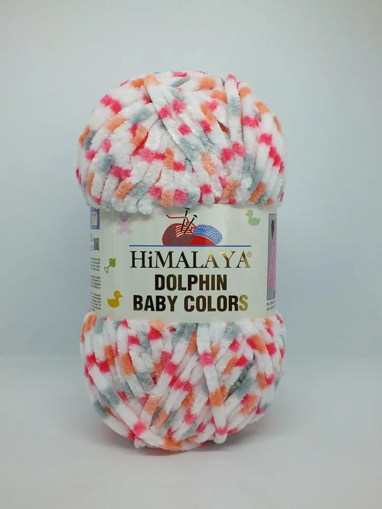 Himalaya Dolphin Baby Colors Супер громоздкая пряжа для вязания крючком 5 штук/мячи
